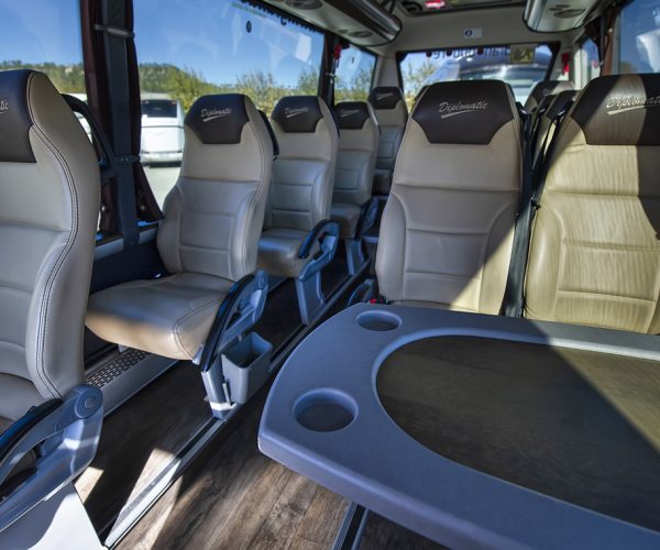 Interior minibus de lujo