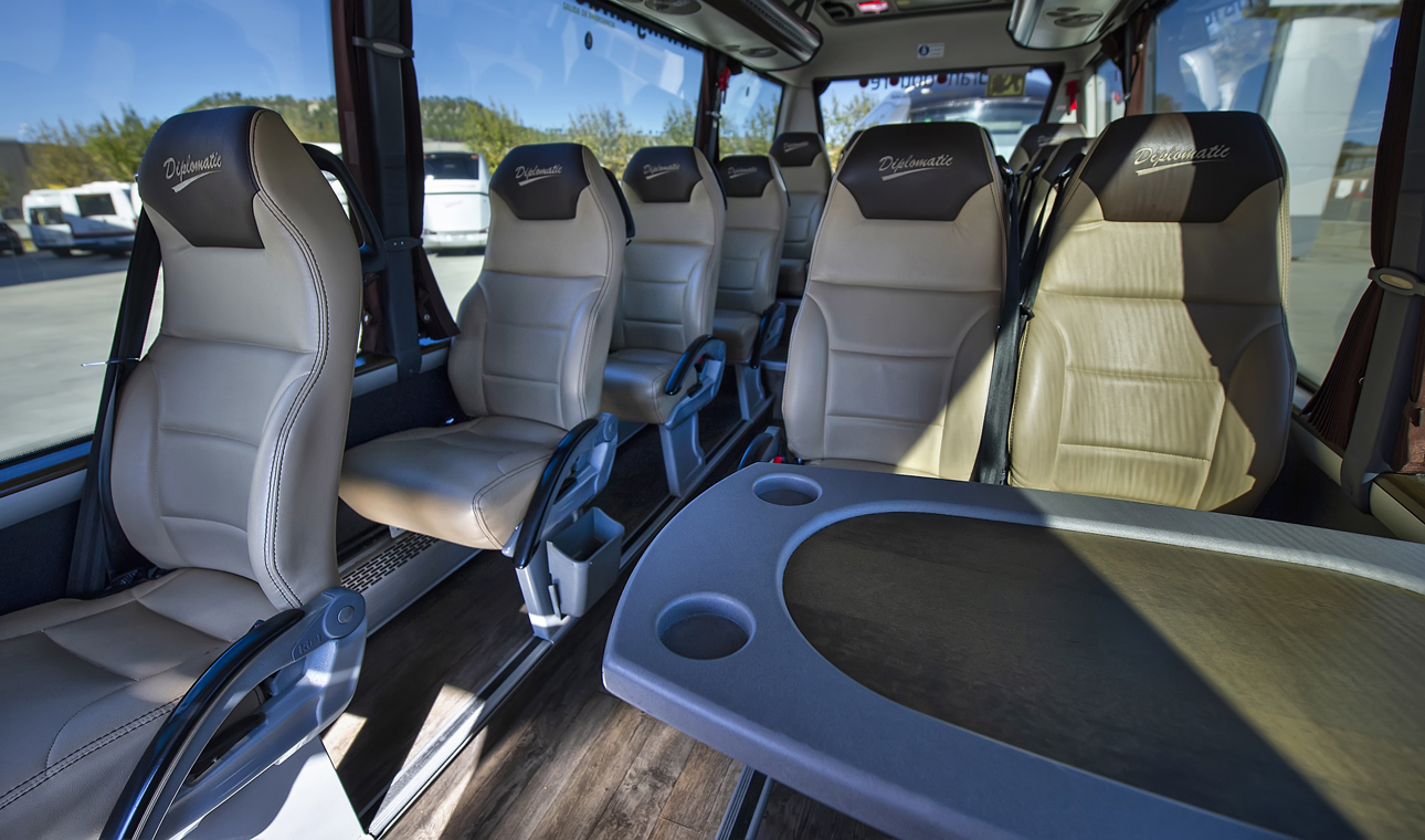 Interior minibus de lujo