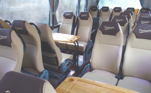Luxury bus inside